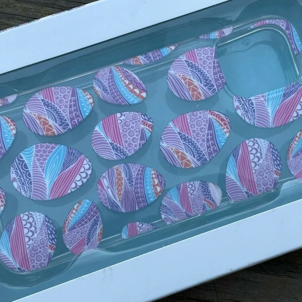 LMNT Phone Case For Iphone 12 mini Multi Color Easter Egg Back Case New in Box